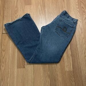 Extra Jeans Womens Bootcut Flare Size 5 (32x30) Medium Blue Wash Western FLAW